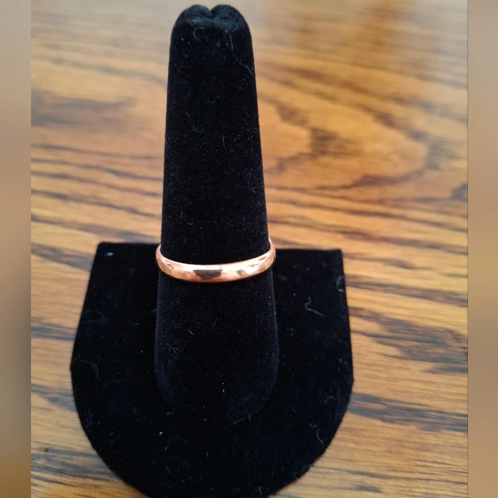 Honey Dahlia Natural Oval Stone Copper Size 8. 5 Ring
